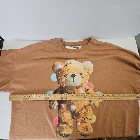 Grayson Threads Oversized Large Teddy Bear Sweatshirt Brown Christmas Sweater - Picture 6 of 8